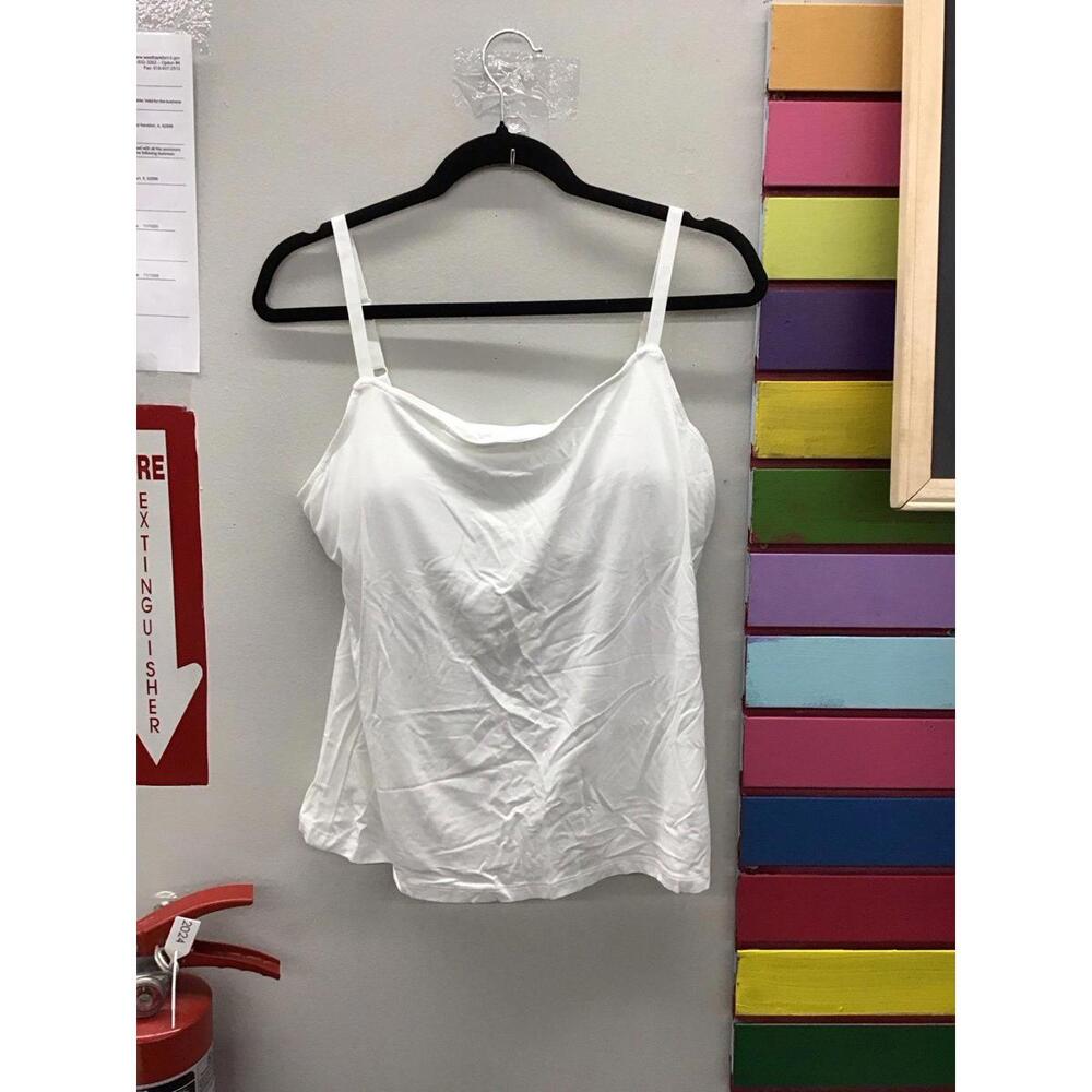 Colleen Lopez women’s padded camisole white size Large new from HSN